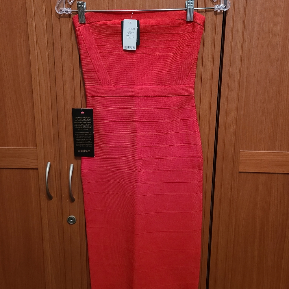 Bebe Strapless Bandage Dress